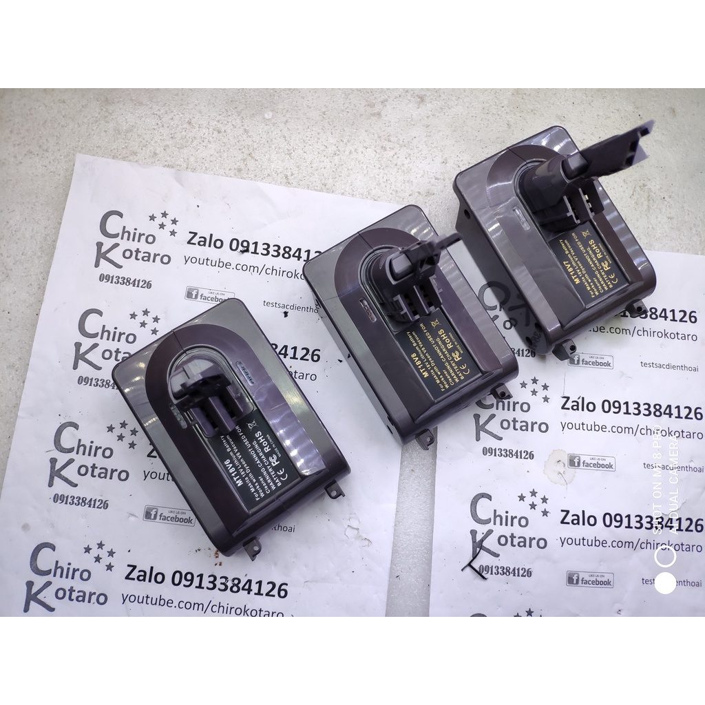 Đế chuyển chân pin máy hút bụi Dyson dùng pin hệ V6 V7 hoặc V8 21.6V sang dùng vỏ pin Makkita LXT, pin 3 chân ph