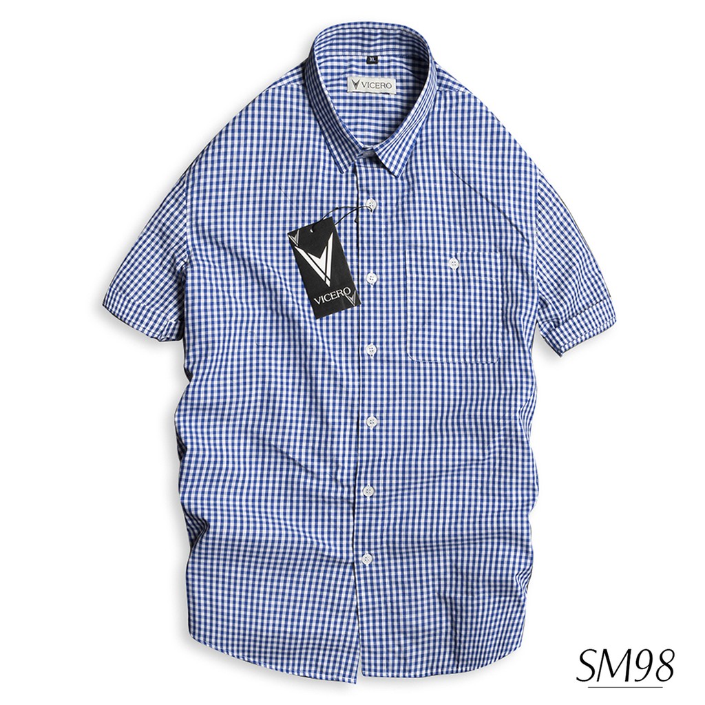 [Mã FAMALLT5 giảm 15% đơn 150K] Áo Sơ Mi Nam Vải Cotton Kẻ Sọc Thời Trang VICERO | BigBuy360 - bigbuy360.vn