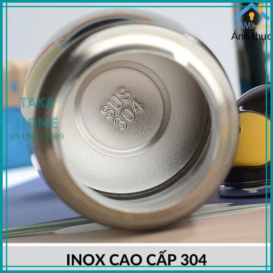 Bình giữ nhiệt cho bé giữ nhiệt nóng lạnh 300ml Inox cao cấp 304 hình dễ thương ,HOT LỖI 1 ĐỔI 1 TAKA HOME