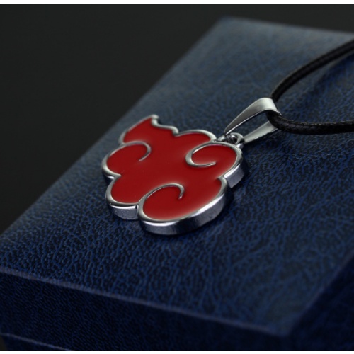 Vòng cổ logo akatsuki, móc khóa Naruto akatsuki Phong Cách Nhật Bản