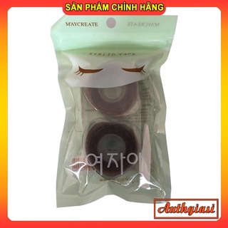 Set 2 cuộn dán kích mí Maycreate có sẵn keo tặng kèm Nhíp và que nhấn mí tiện lợi dễ dàng sử dụng