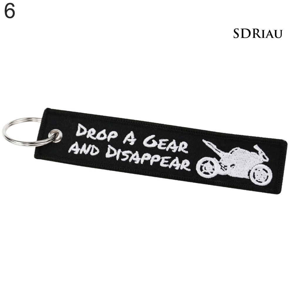 Móc Khóa Thêu Chữ Phong Cách Cho Xe Mô Tô