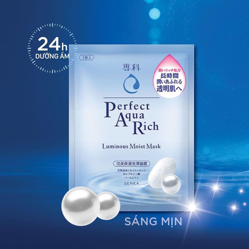 Mặt nạ Senka Perfect Aqua Rich Mask Extra Moist (25ml)