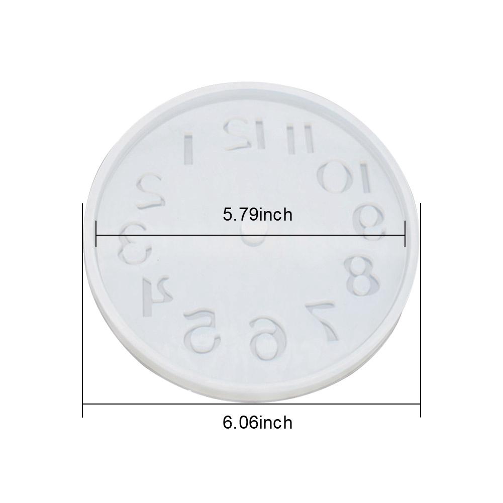 Chữ số Ả Rập / La Mã Đồng hồ hoàng đạo Silicone Khuôn Epoxy Nhựa Trang sức làm bằng tay DIY