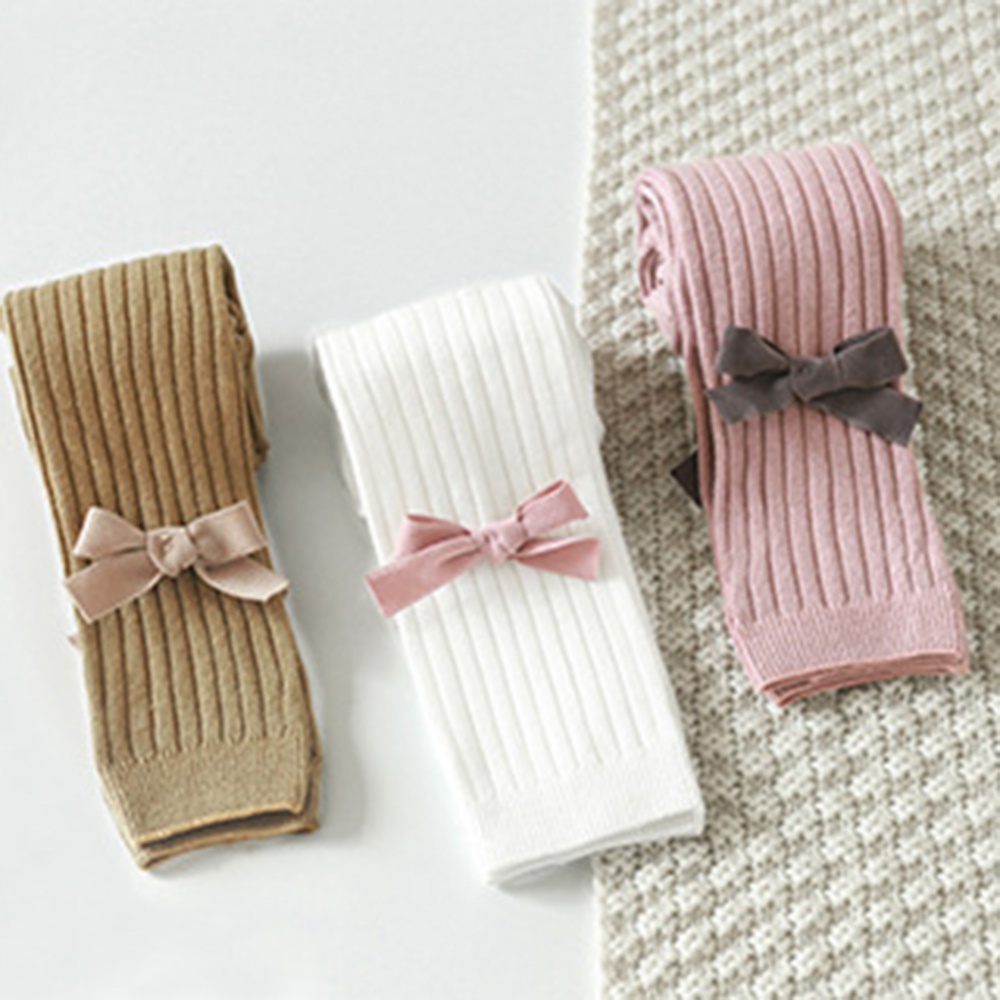 Bé gái Bít tất cáp Knit Bít tất Vớ bông Quần tất bé gái 0-6T