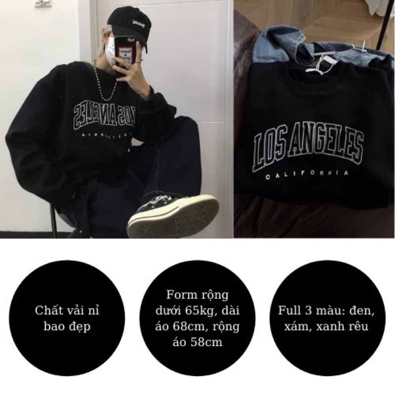 Áo Sweater nỉ da cá nam nữ tay bồng in hình chữ bassi, áo nỉ dài tay phong các Hàn Quốc | BigBuy360 - bigbuy360.vn