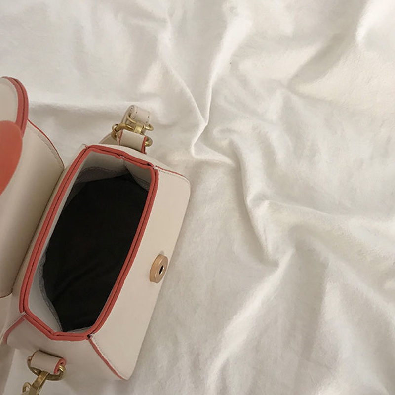 Túi Đeo Chéo Hình Vuông Cỡ Nhỏ Phối Dây Đeo Sợi Xích Phong Cách Phương Tây Thời Trang