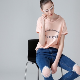 Áo Thun Nữ Tay Ngắn In Chữ TY CLOSET XMISS