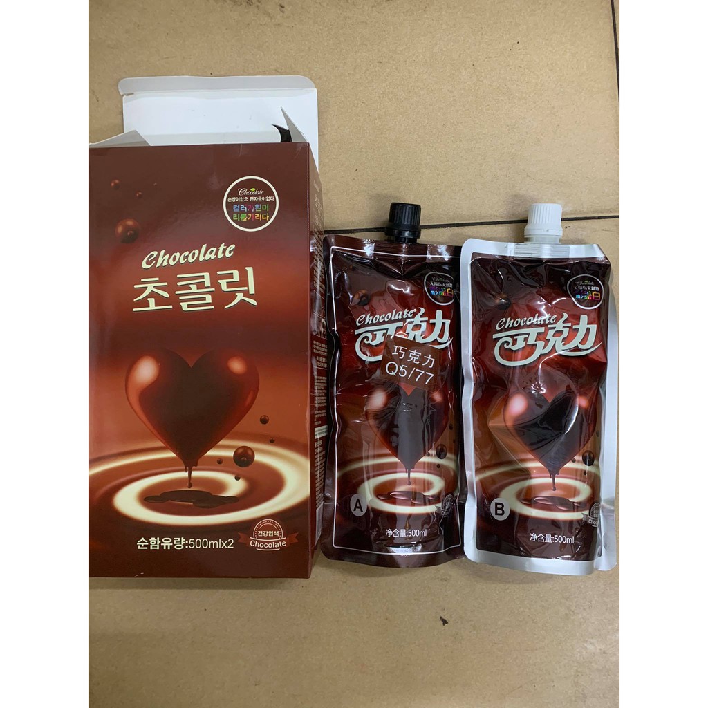 Nhuộm nâu phủ bạc không dính da đầu Chocolate 500ml x2