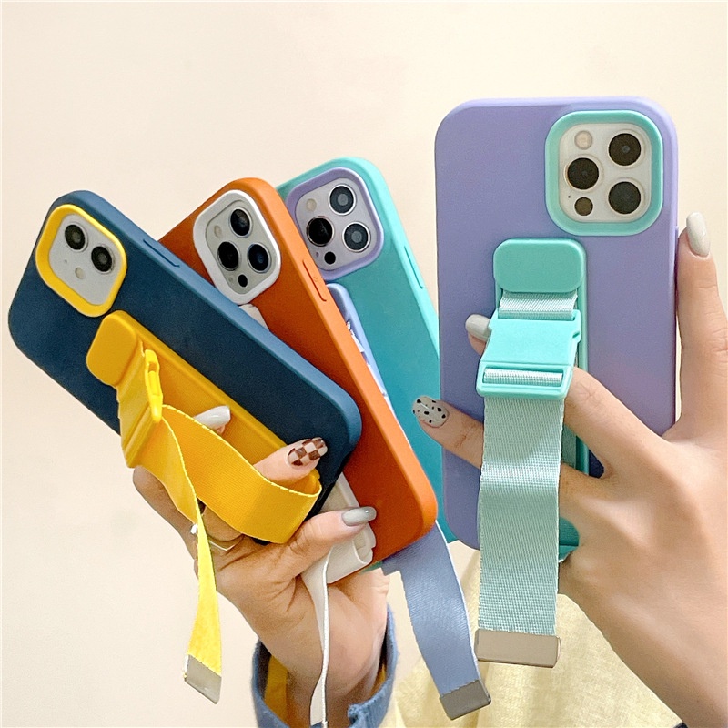Ốp Điện Thoại Silicone Mềm Chống Sốc Màu Kẹo 3 Trong 1 Cho Samsung A10S A20S A50 A50S A30S A12 A32 4G A52S 5G A72 A02 A22 4G A21S