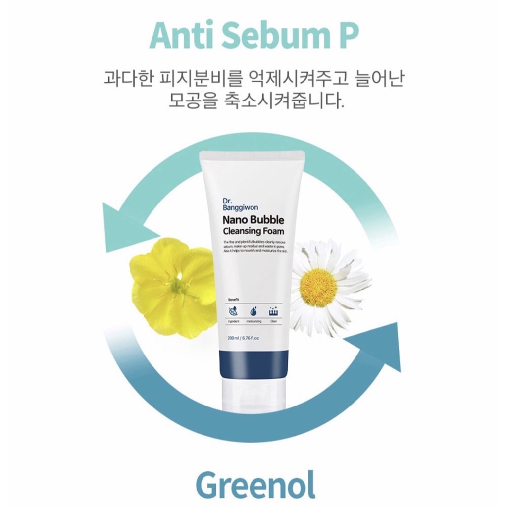 Sữa rửa mặt tạo bọt nano làm sạch sâu Nano Buble Cleasing Foam Dr.Banggiwon Hàn Quốc