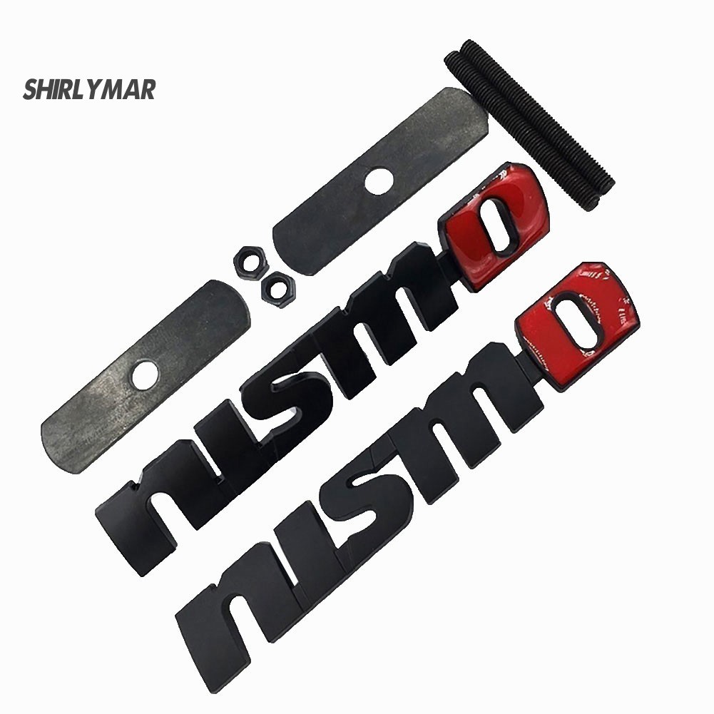 Miếng Dán Kim Loại In Chữ Sr nismo Trang Trí Xe Hơi