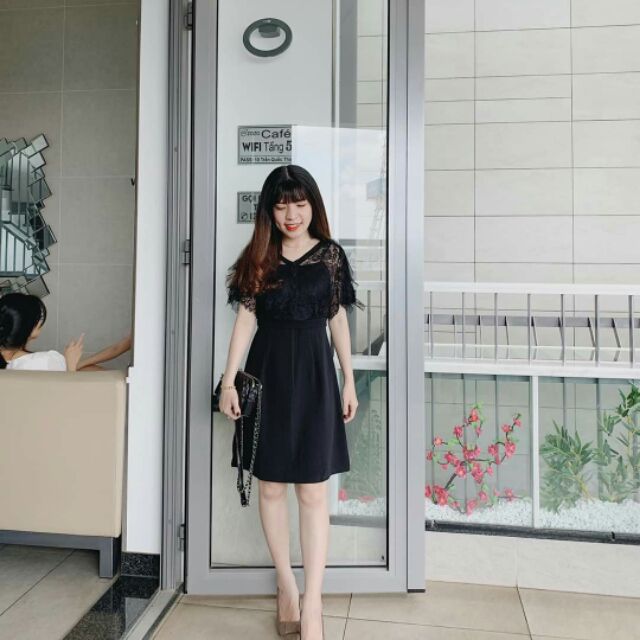 ĐẦM XOÈ PHỐI REN Chất vải đẹp, lên phom xinh iu 😍‼️
