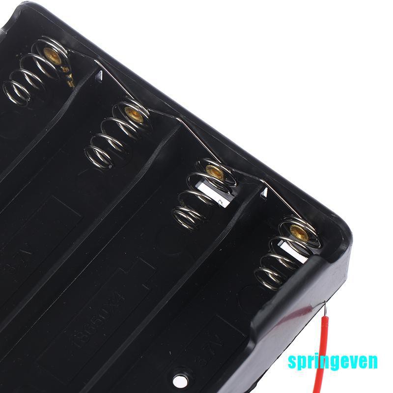 1 Hộp Đựng Pin Li-ion Bằng Nhựa Cho 2 / 3 / 4x3.7V 18650