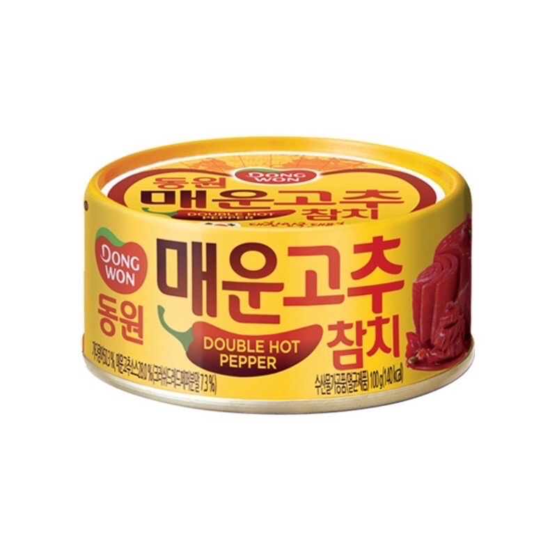 Cá ngừ vị ớt cay gấp đôi Dongwon 100g