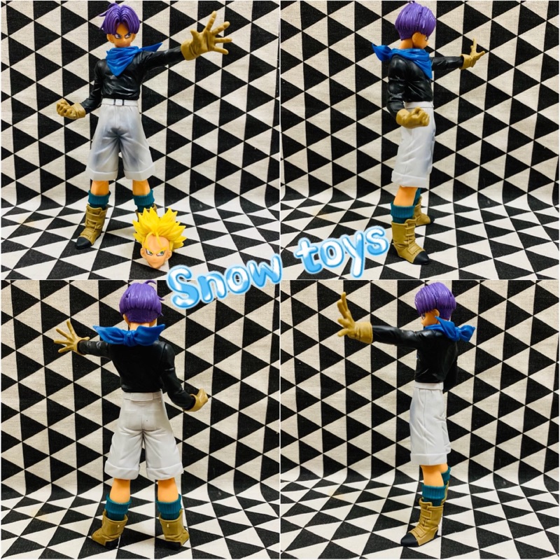Mô hình Dragon Ball - mô hình nhân vật trunk 2 đầu, có thể đổi đầu cho nhau - Cao 19cm