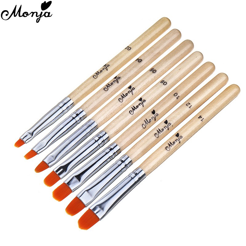 [Hàng mới về] Set 7 Cọ Vẽ Móng Tay Monja Chuyên Nghiệp