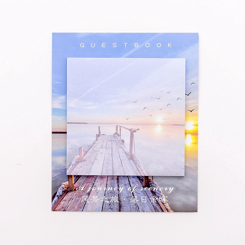 Giấy dán ghi chú hình phong cảnh độc đáo sáng tạo