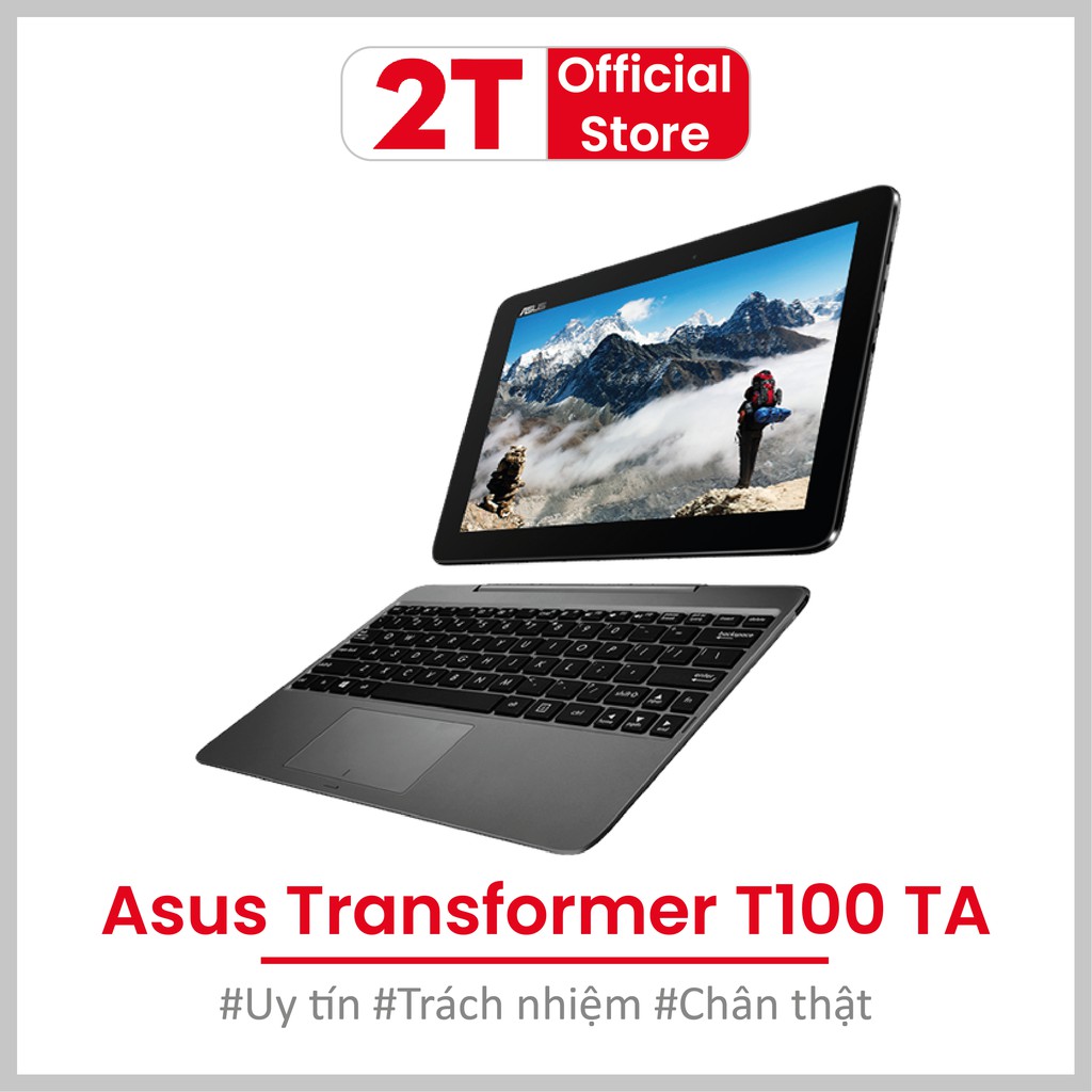 Laptop 2in1 Asus T100 màn cảm ứng, bàn phím tháo rời, chuyên văn phòng ( Wifi )