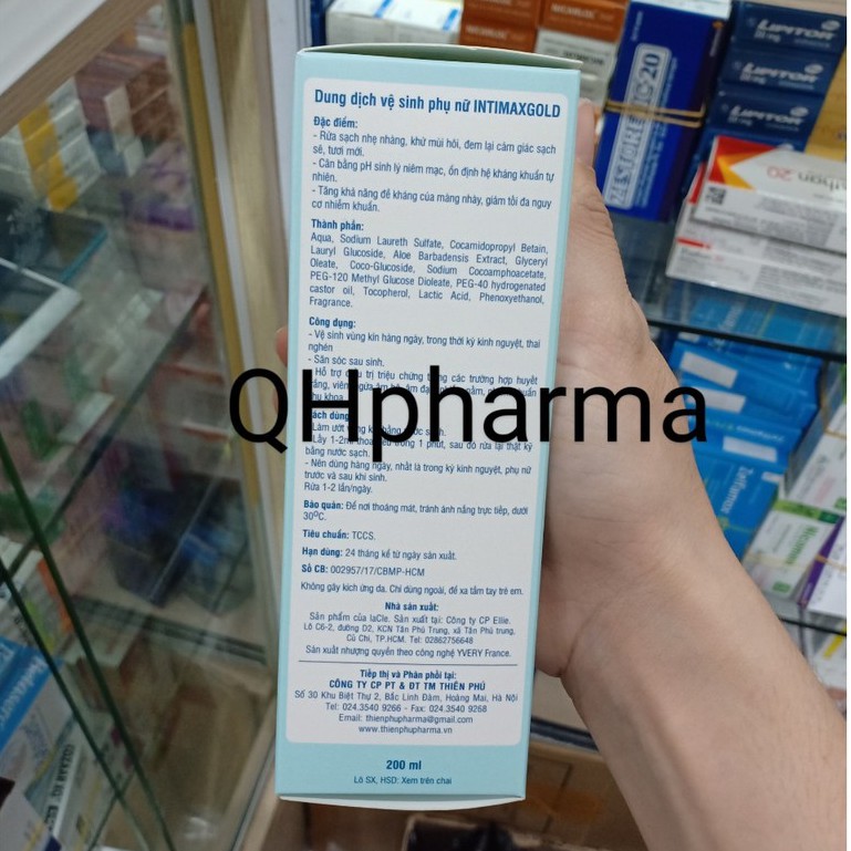 Dung dich vệ sinh cao cấp INTIMAX GOLD 200ml