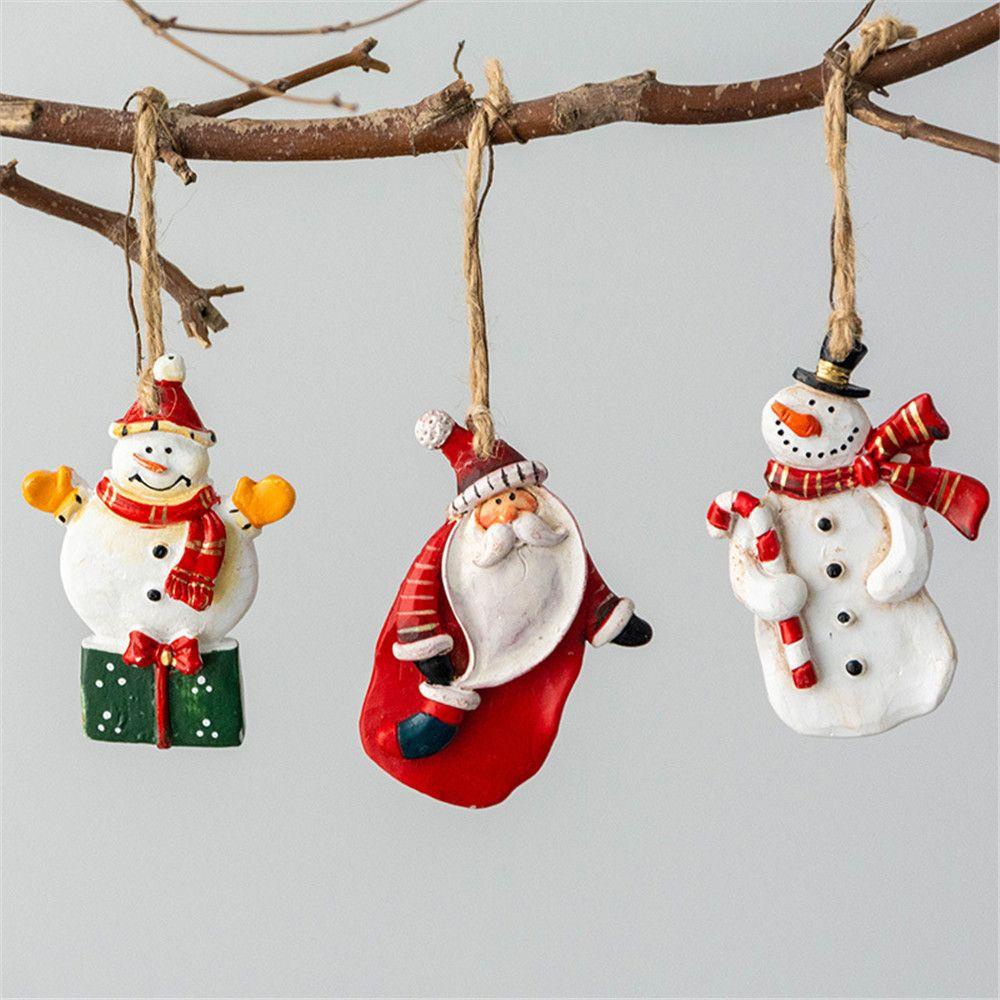 KUNHEV Phụ Kiện Trang Trí Giáng Sinh Hình Hoa Mẫu Đơn / Ông Già Noel