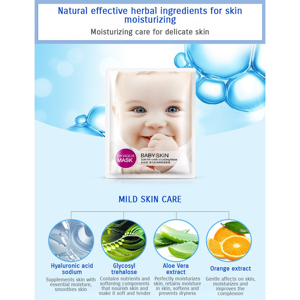 Mặt nạ nội địa trung - Mask Em Bé - Bioaqua Baby Skin