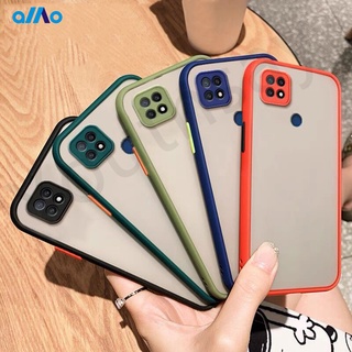 Ốp điện thoại cứng kiểu áo giáp màu nhám có khung bảo vệ camera cho Realme C25Y C21Y C25S C21 C20 C15 C12 C11
