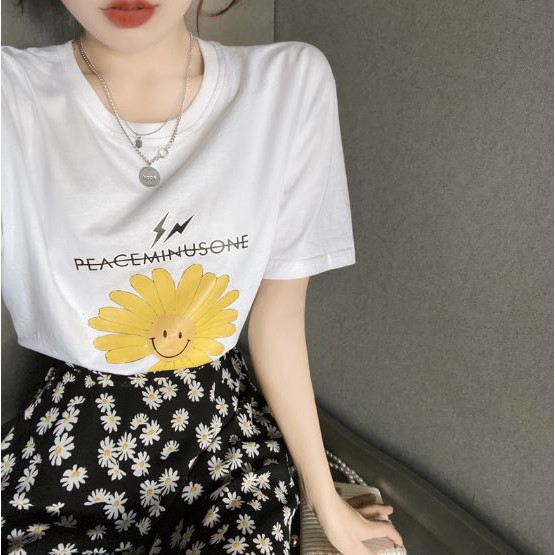[Mã FAGREEN55 giảm 10% tối đa 30K đơn 99K] [Sẵn] Chân váy hoa cúc nhí dài, áo phông hoa cúc mẫu mới 2020 | BigBuy360 - bigbuy360.vn