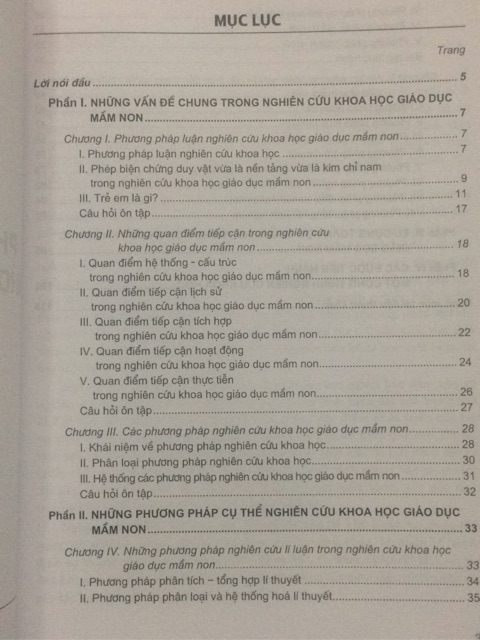 Sách - Phương pháp nghiên cứu Khoa học giáo dục mầm non