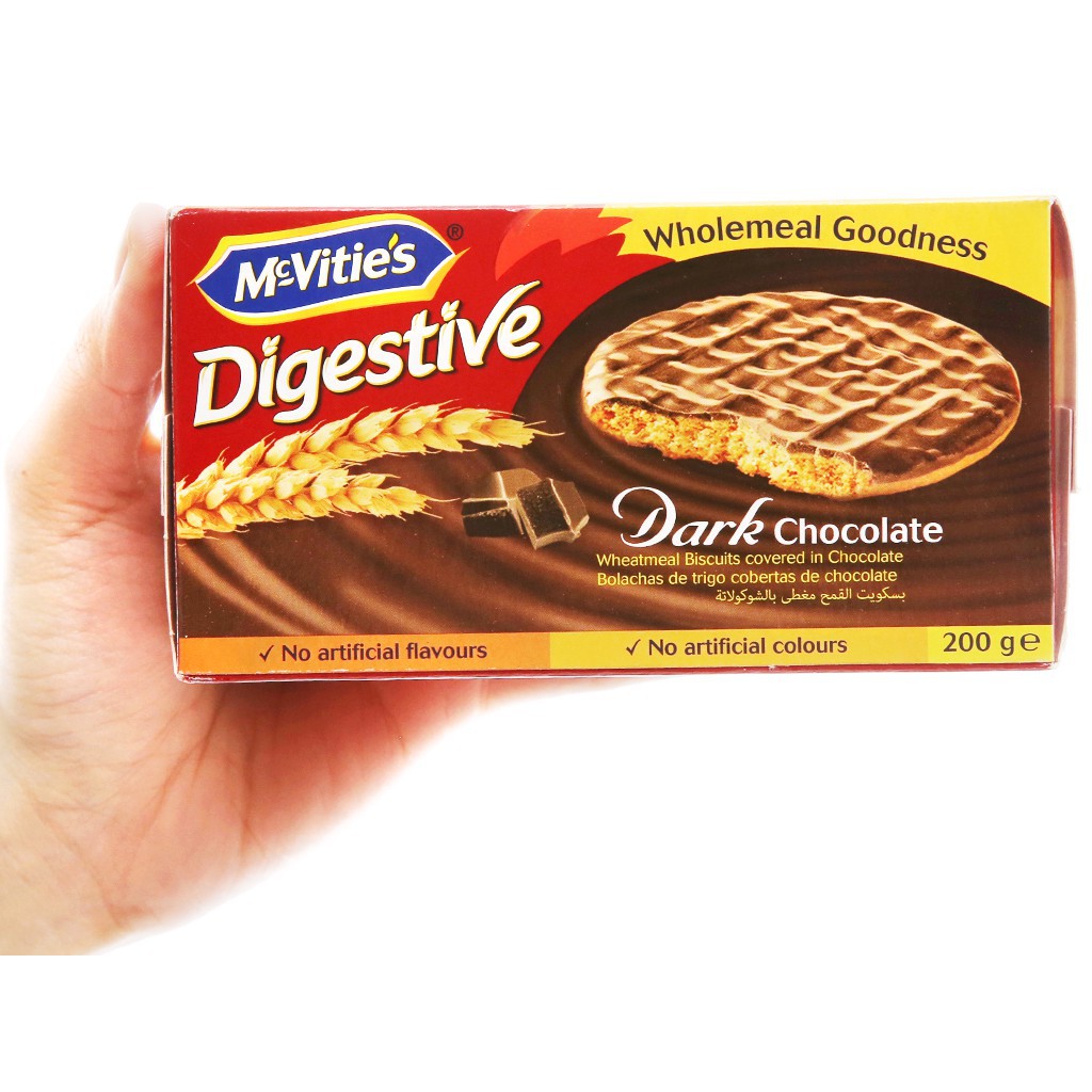 Bánh Quy Lúa Mì Nguyên Cám Chocolate Đen Mcvities