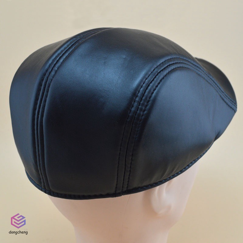 Mũ Beret Da Pu Thời Trang Cho Nam Và Nữ
