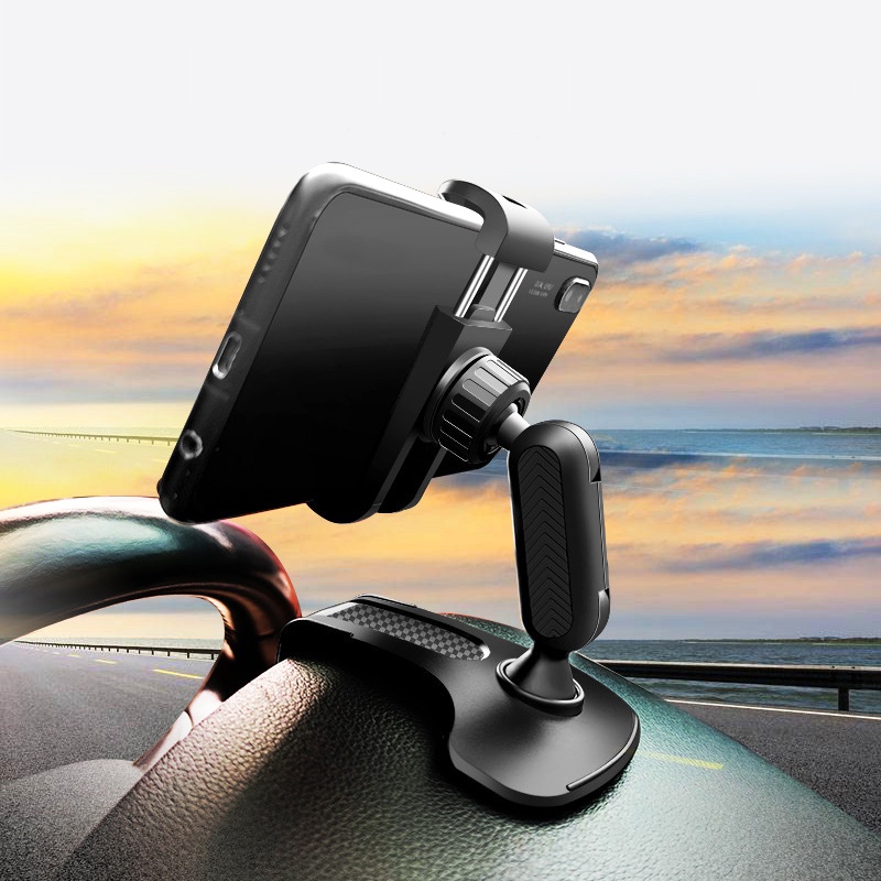 1 giá đỡ điện thoại xoay 360 độ gắn bảng điều khiển xe hơi đa năng
