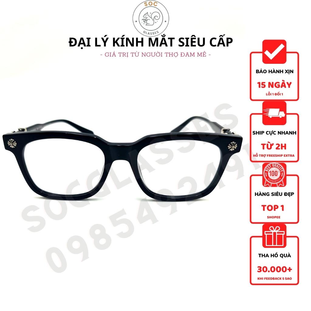 Gọng kính cận cao cấp C.H C.O.X U.C.K.E.R nhựa vuông full màu BEST fullbox unisex nam nữ chống tia UV - SOC GLASSES