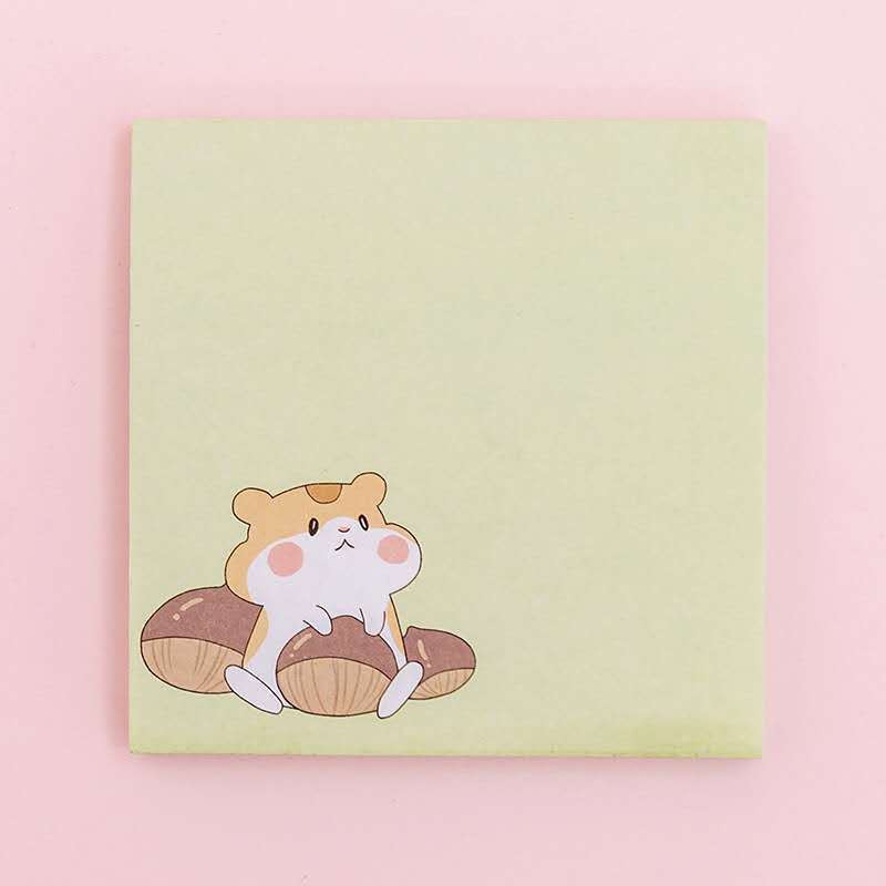 Giấy Ghi Chú Hình Chuột Hamster Màu Trắng Dễ Thương