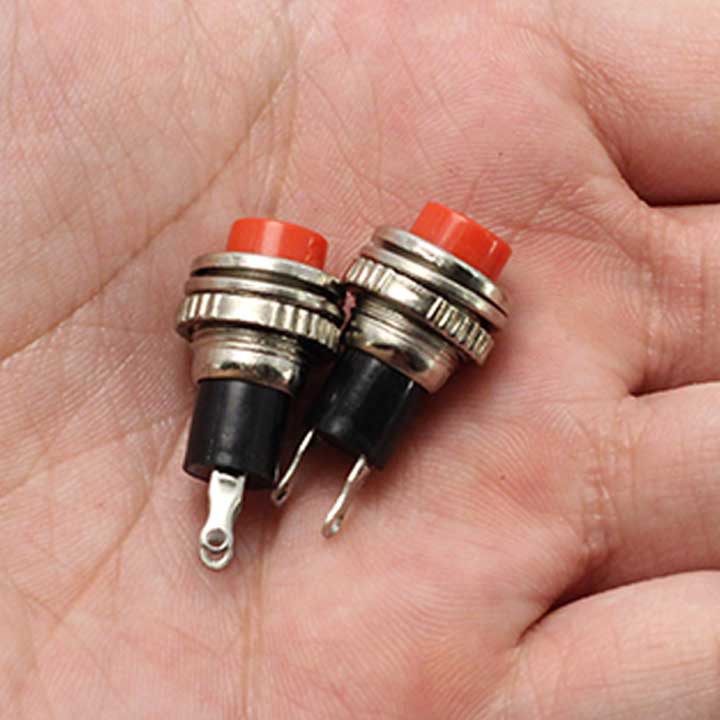 Nút đề sắt nhỏ 6mm 2 chân