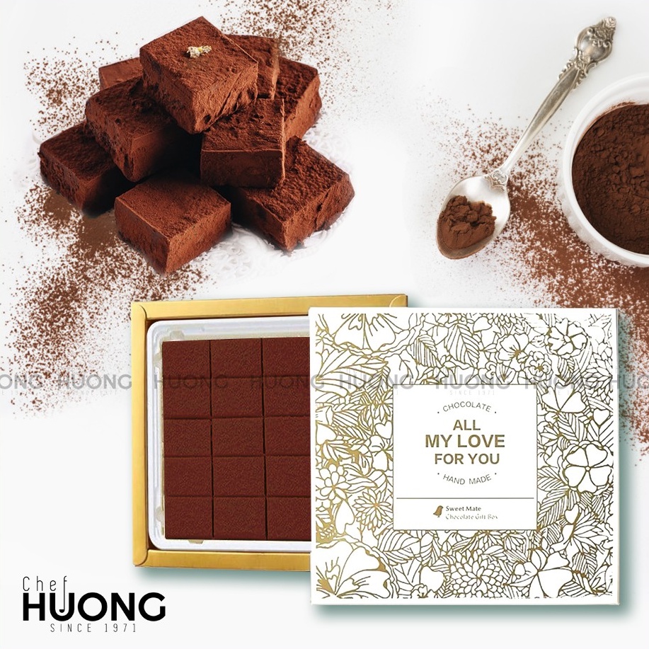 [CHẢY HOÀN TIỀN] Nama Chocolate Cacao - Sô cô la vị Cacao Nhật Bản - Socola Chef Huong