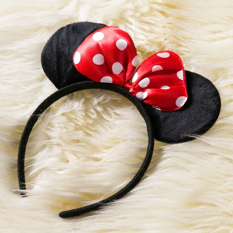 Băng đô chấm bi hình chuột minnie xinh xắn cho bé gái