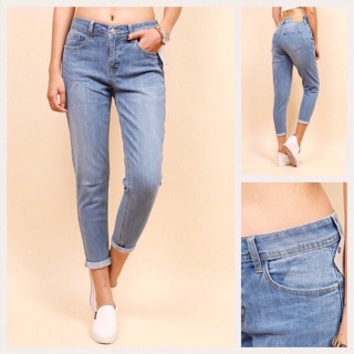 Quần Jeans Boyfriend trơn (Zara dư xịn)