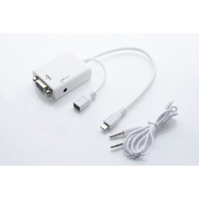 [SIÊU RẺ] Cáp chuyển Micro usb sang vga + audio