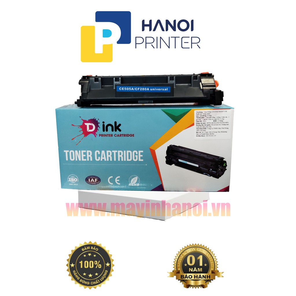 Hộp mực HP 80A 05A (CE505A/CF280A) dùng cho HP M401/2035/2055, Canon 6300/6650, chất lượng cao, bảo hành 12 tháng