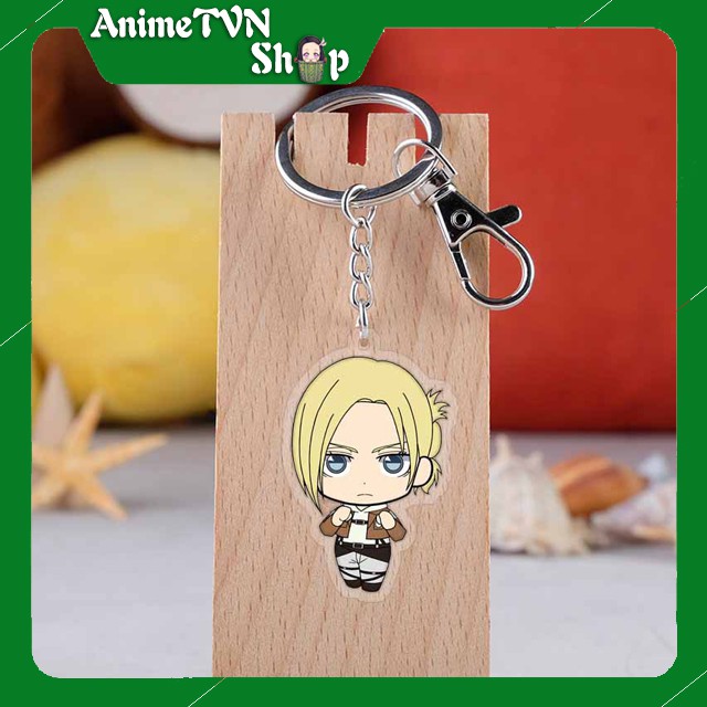 Móc khoá Mica dây xịn anime Attack on Titan (Shingeki no Kyojin) - Nhựa Cứng Acrylic In 2 mặt sắc nét ( ảnh thật )