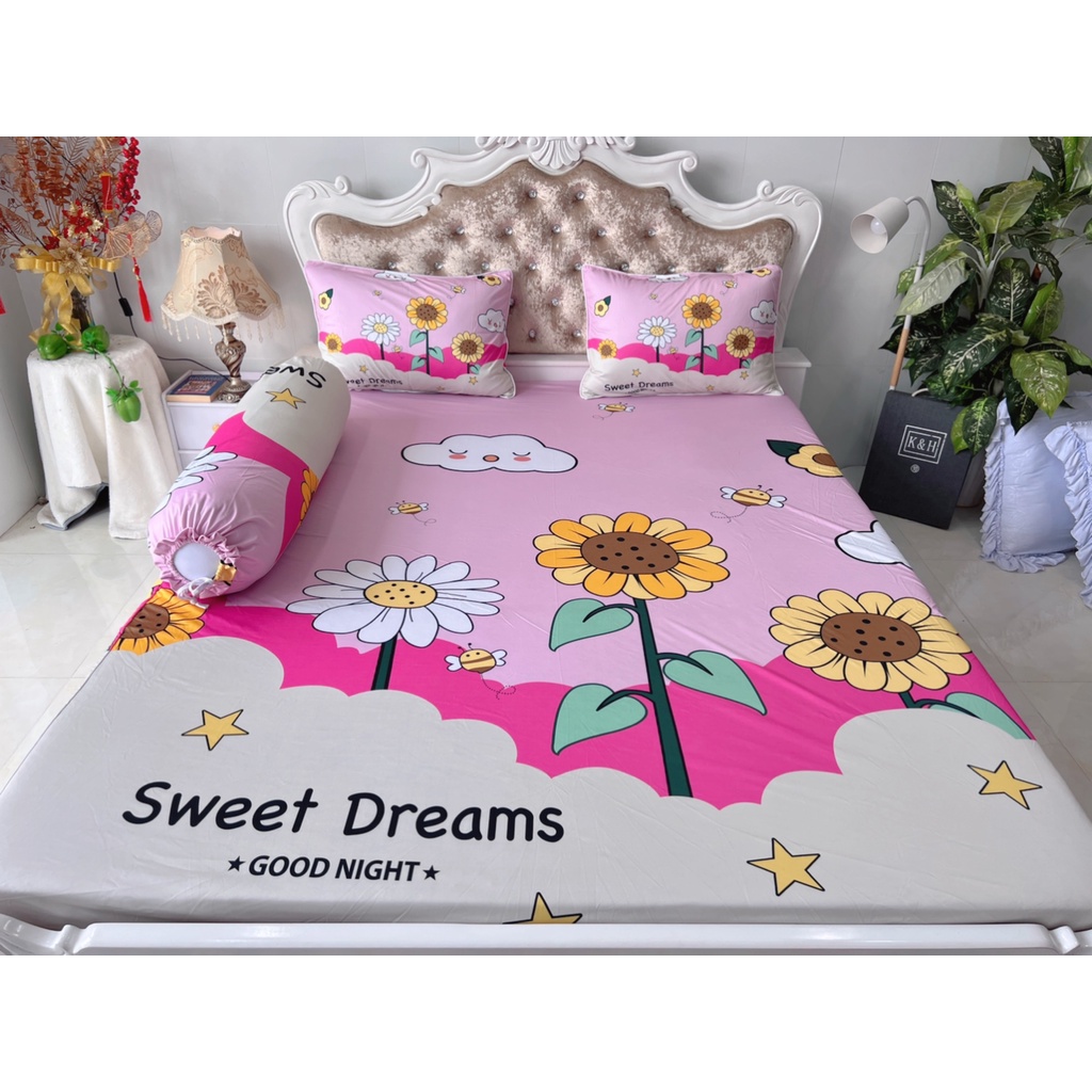 Bộ drap thun lạnh ý 5D cao cấp