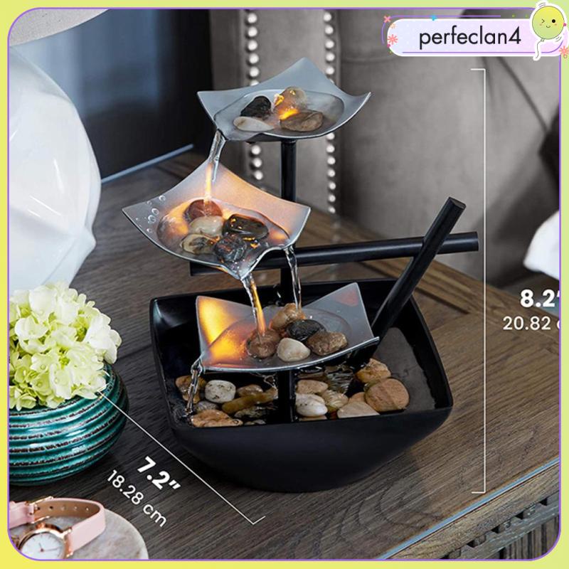 Đài Phun Nước Để Bàn Trang Trí Nghệ Thuật Trong Nhà Thác Nước Phong Thuỷ Hoa Sen Giúp Gia Chủ May Mắn, Hút Tài Lộc