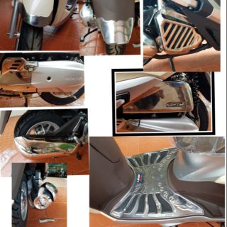 ốp trang trí xe Lead 2020-2017 . 8 món inox