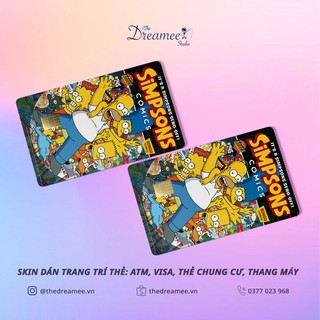 SIMPSON / MIẾNG DÁN TRANG TRÍ THẺ ngân hàng, ATM, thẻ xe...KHÔNG ẢNH HƯỞNG TÍNH NĂNG THẺ, skin card - THEDREAMEE.VN