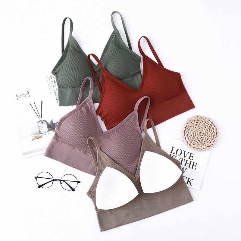 Áo bra - Áo lót nữ gân tăm khoét lưng gợi cảm mặc ở nhà, tập gym, yoga, thể thao cực xinh -  367 | BigBuy360 - bigbuy360.vn