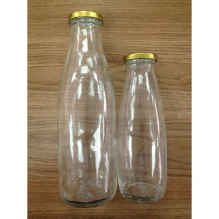 CHAI THỦY TINH TRÒN NẮP THIẾC 1 LÍT (1000ML)