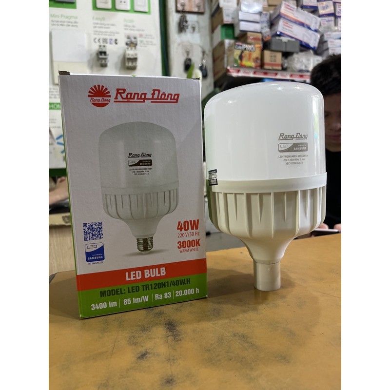 Bóng Đèn LED Bulb TRỤ 30W 40W 50W Rạng Đông - 3000K/6500K