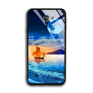 [FREESHIP ĐƠN 50K] Ốp Lưng Samsung Galaxy J7 Prime - mặt Kính Cường Lực - 03016 0607 MOON16