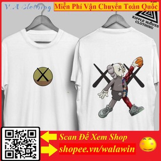 Áo thun tay ngắn đủ size mẫu 2 Mặt Hình Kaws Cực Đẹp